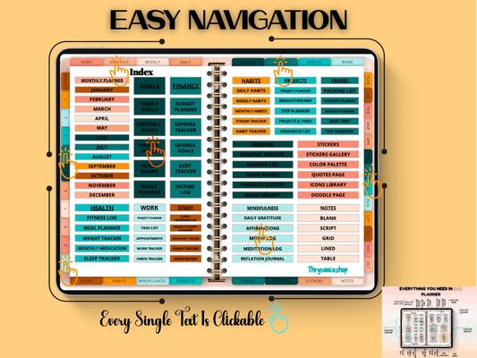 All in one digital planner(2026-2027-2028-2029-2030)