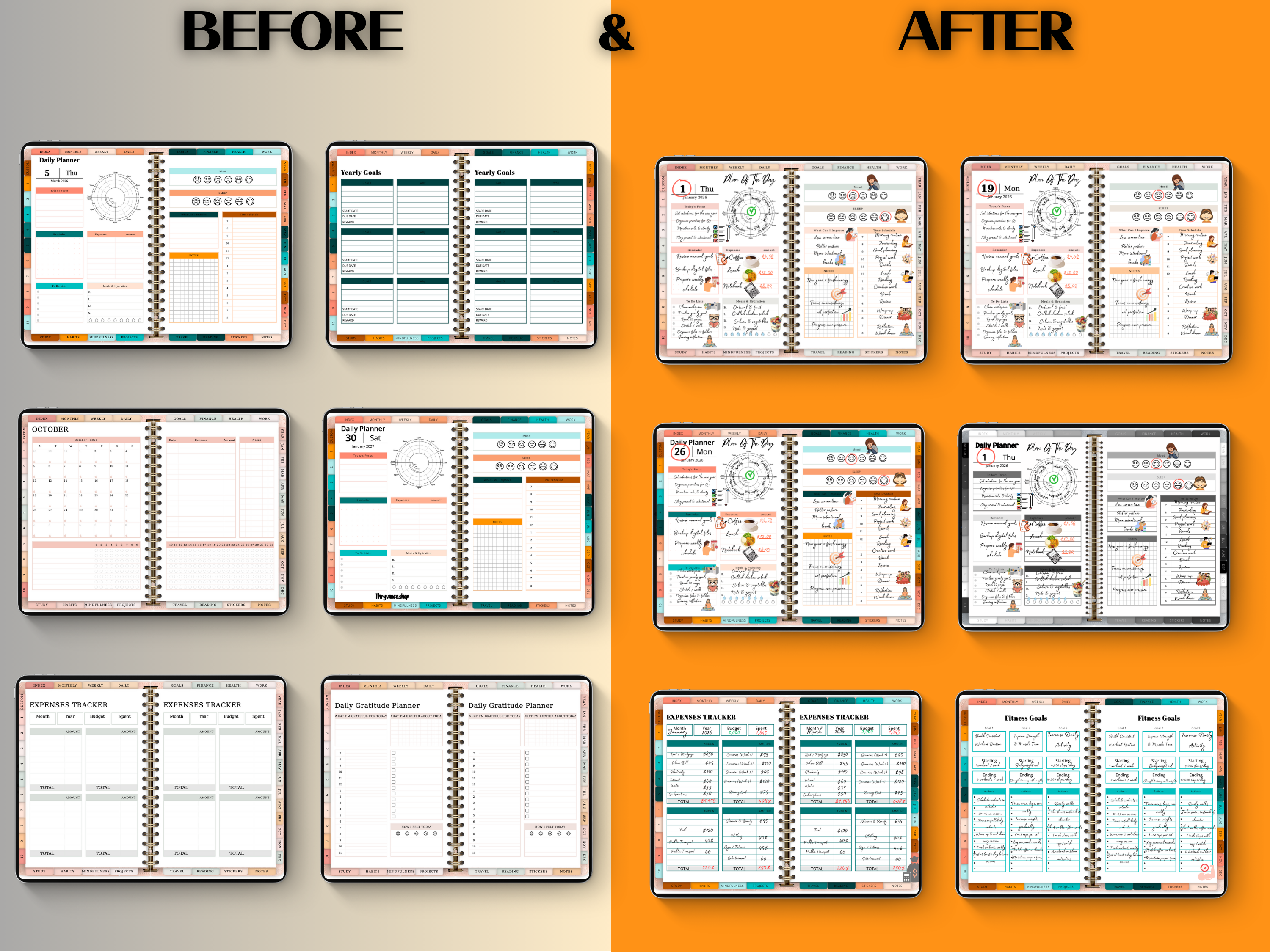 All in one digital planner(2026-2027-2028-2029-2030)