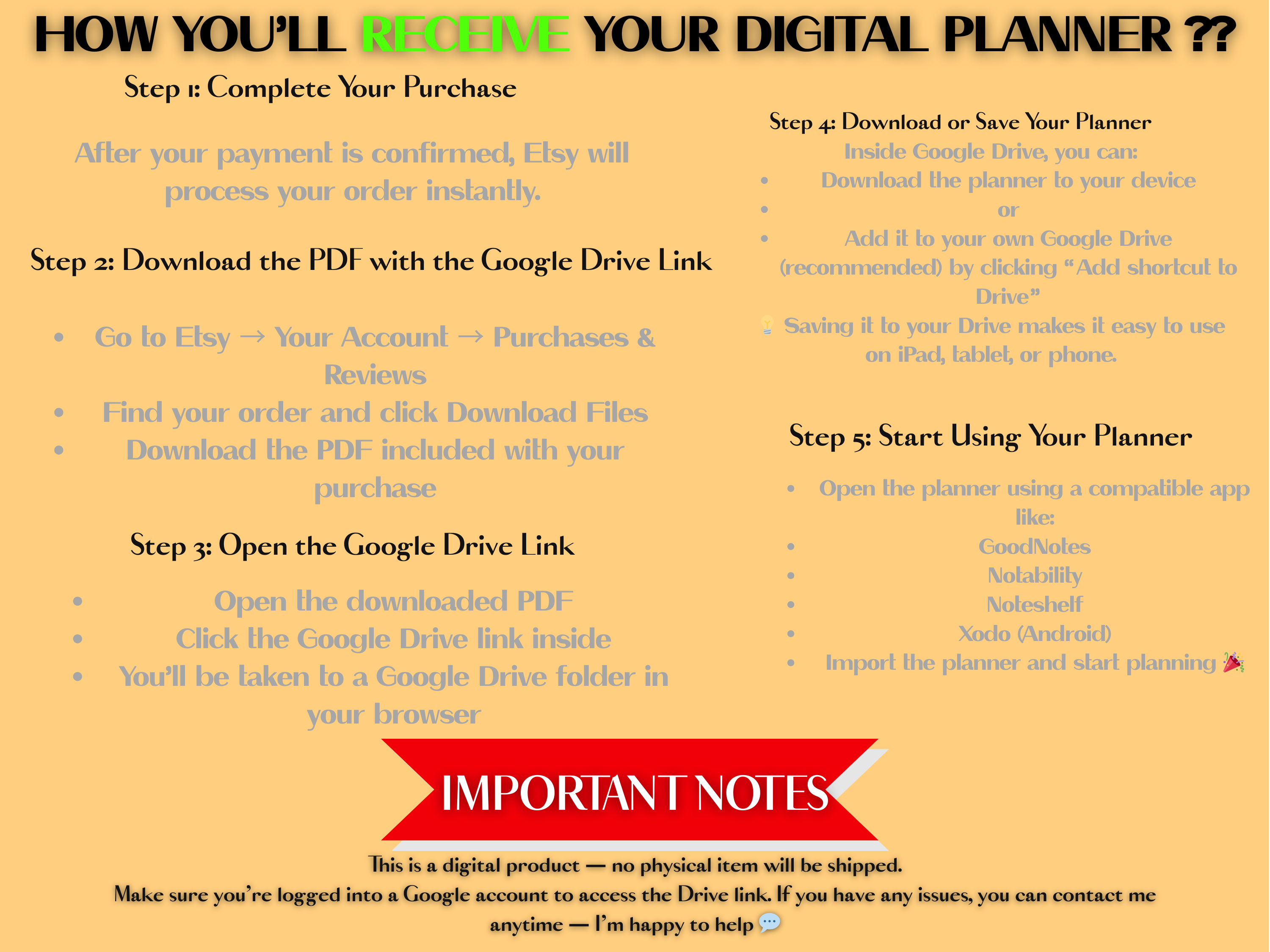 All in one digital planner(2026-2027-2028-2029-2030)