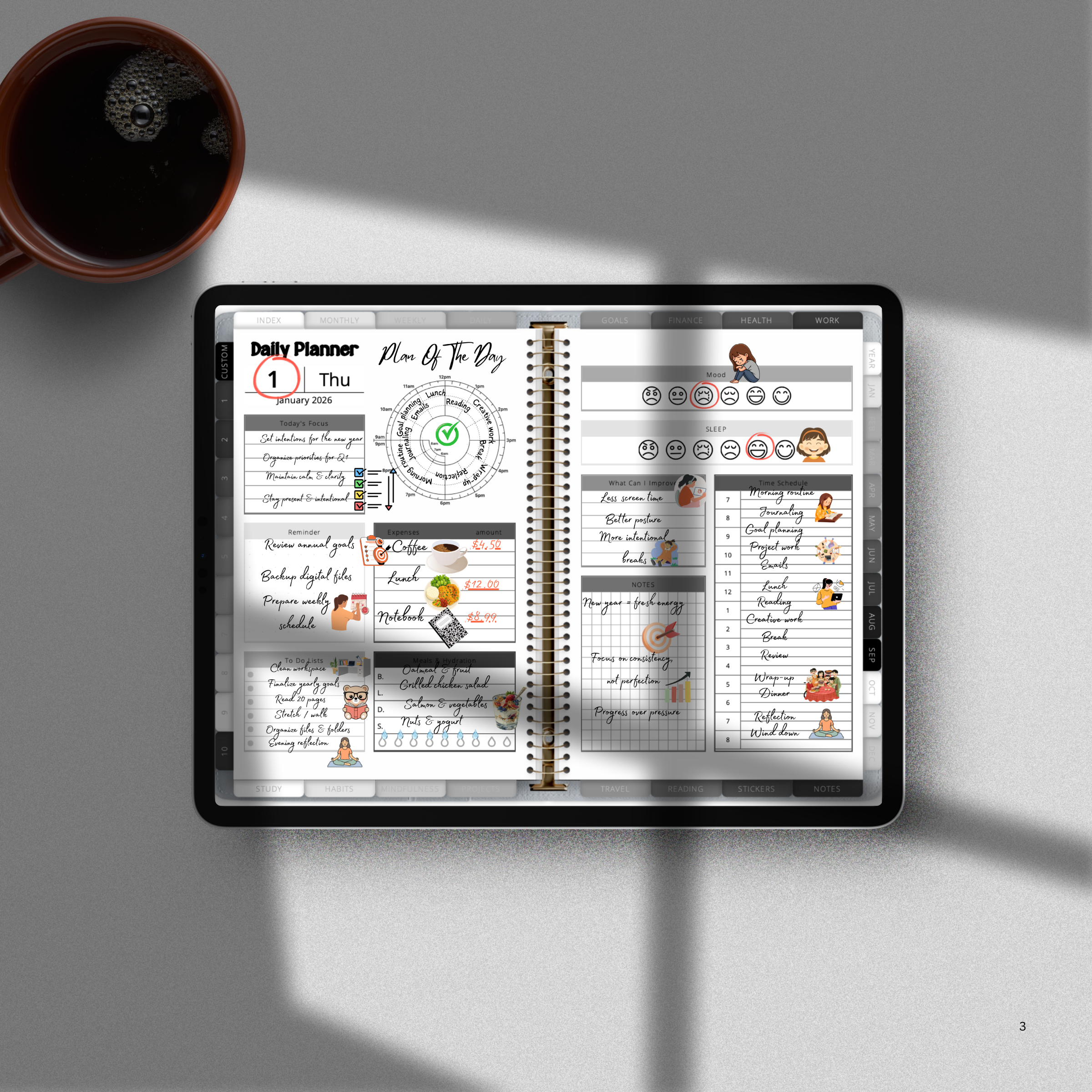 All in one digital planner(2026-2027-2028-2029-2030)