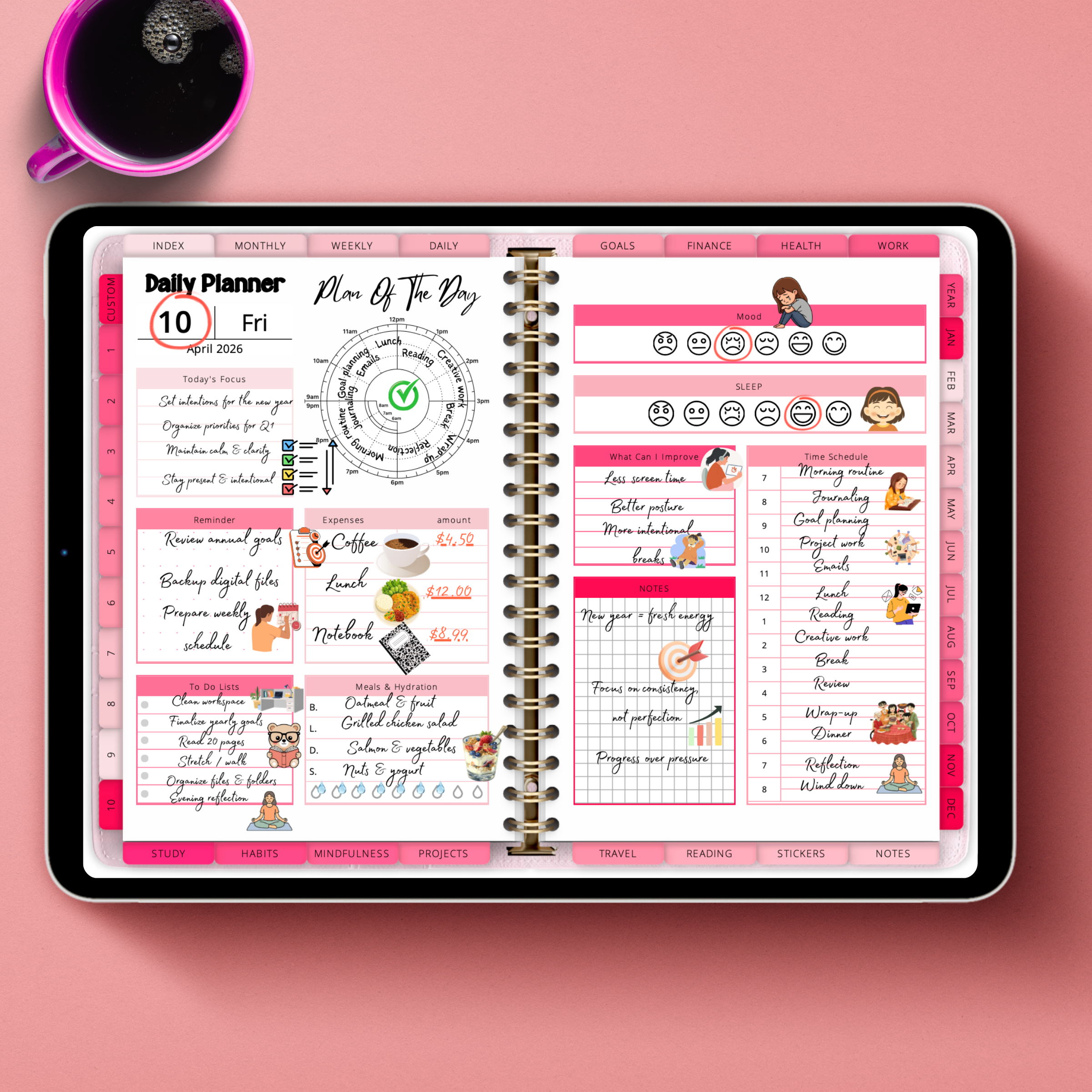 All in one digital planner(2026-2027-2028-2029-2030)